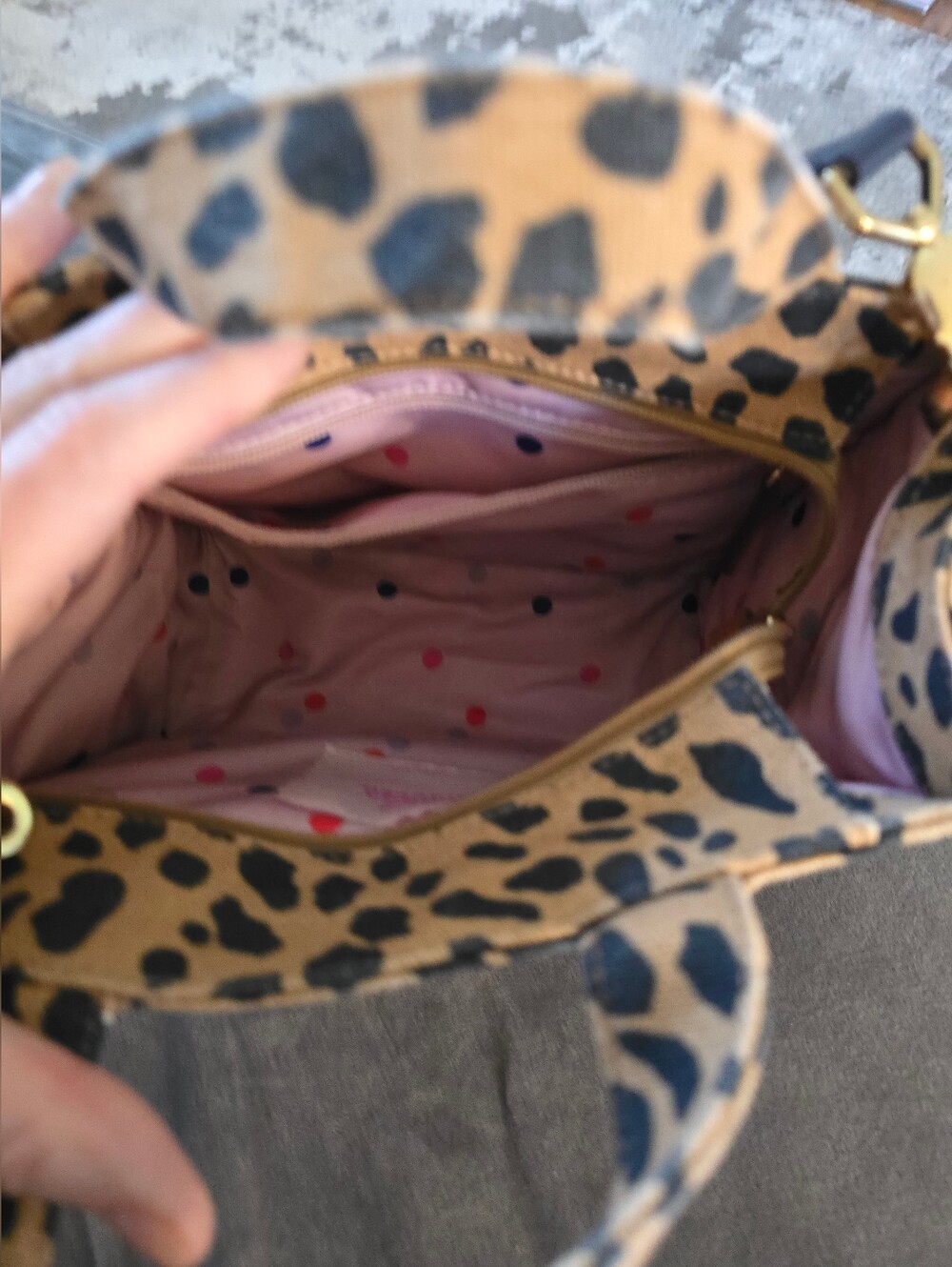 STELLA & DOT Game Changer Leopard Tote - Picture 3 of 7